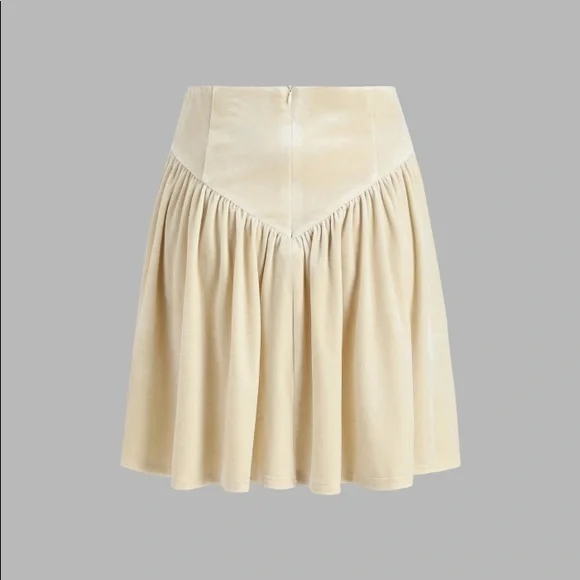 Cider Velvet Knotted Skirt - Picture 4 of 4